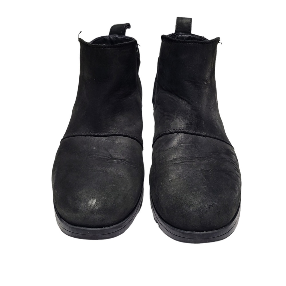Sorel Emelie Chelsea Waterproof Boots Black Leather